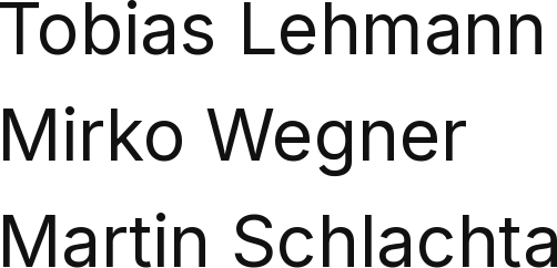 Die drei geschäftsführenden Gesellschafter